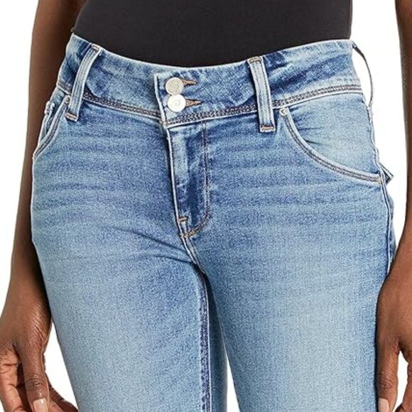 Hudson L.A. Women's Jeans Size 12 Light Blue Slim Straight Legs Mid-rise (NEW) - Picture 3 of 15